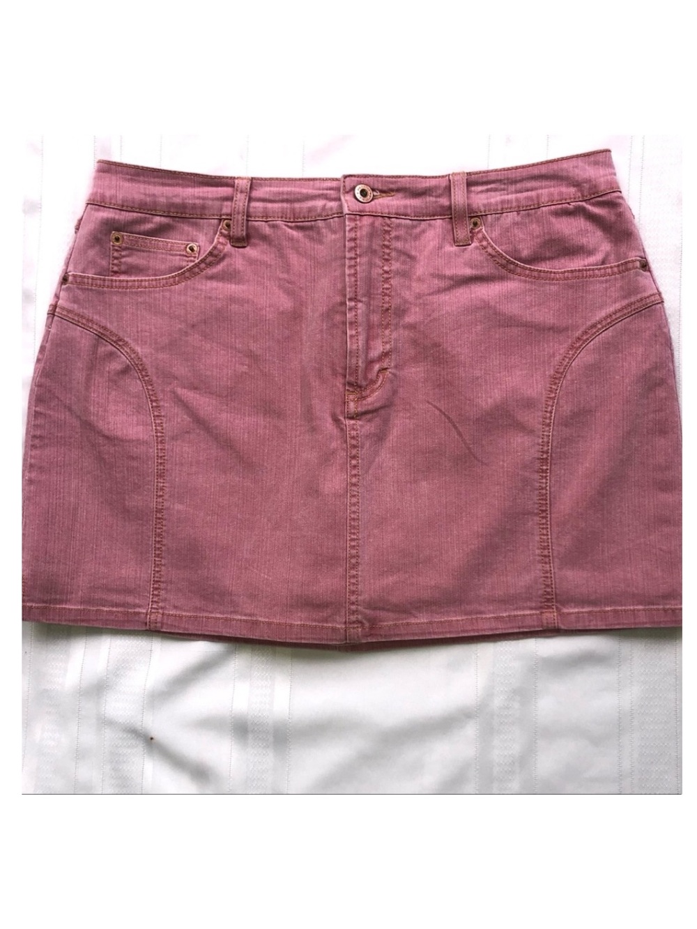 JeanStar skort skirt rose pink NWT cotton women’s size 14 curvy